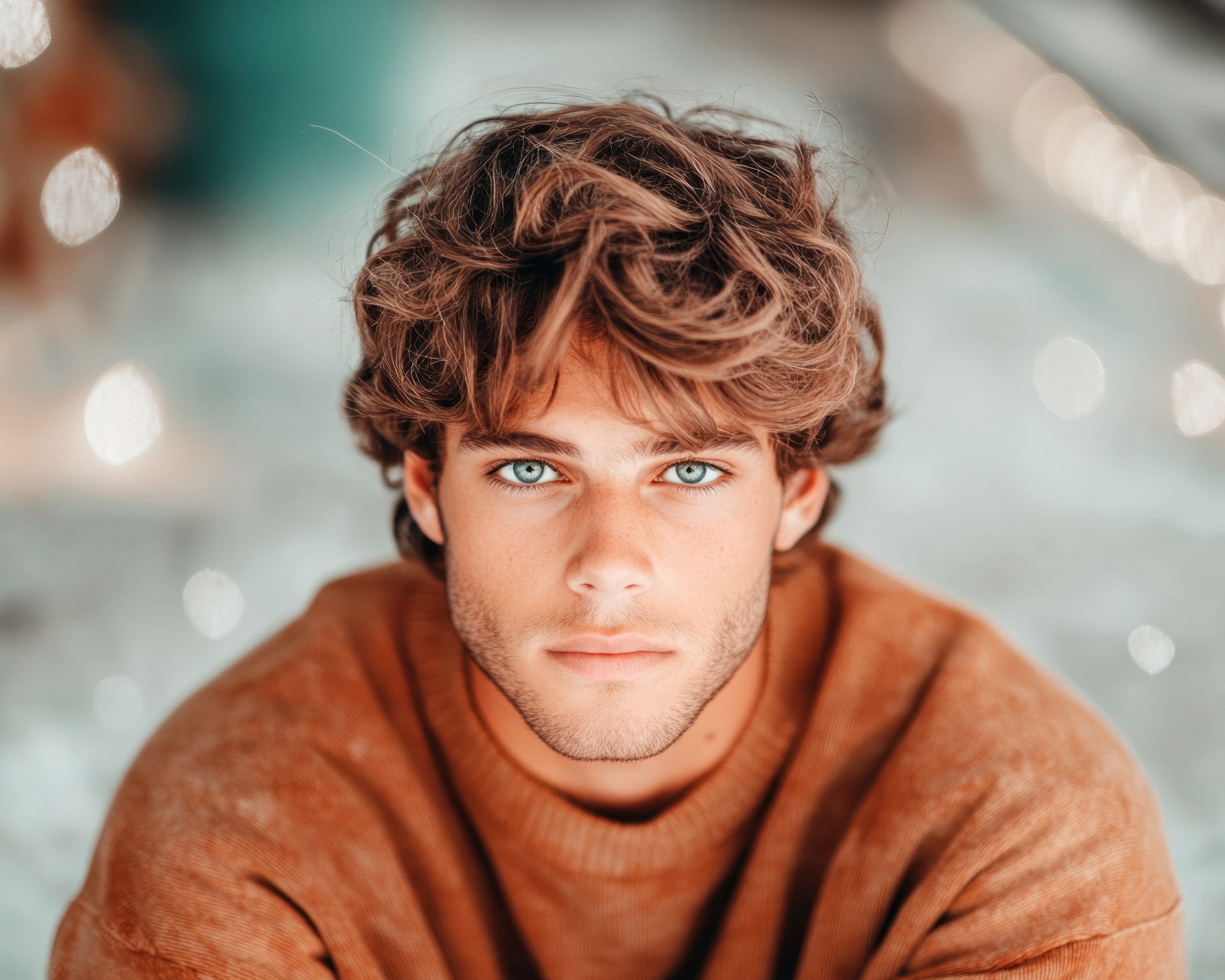 Senior portrait, casual studio